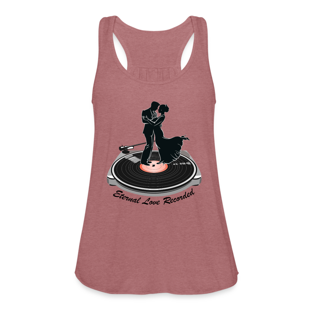 "Eternal Love Recorded" Women's Flowy Tank Top - mauve