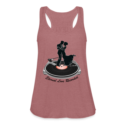 "Eternal Love Recorded" Women's Flowy Tank Top - mauve