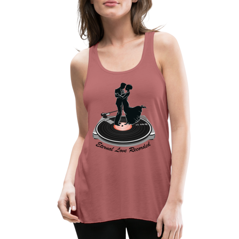 "Eternal Love Recorded" Women's Flowy Tank Top - mauve