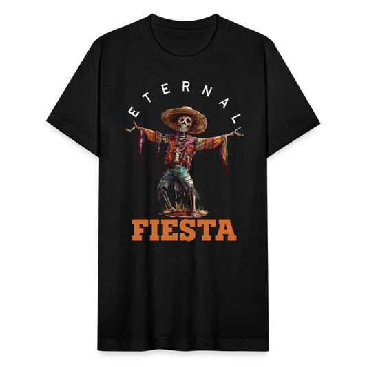 "Eternal Fiesta" Dios De Los Muertos Unisex Jersey T-Shirt - black