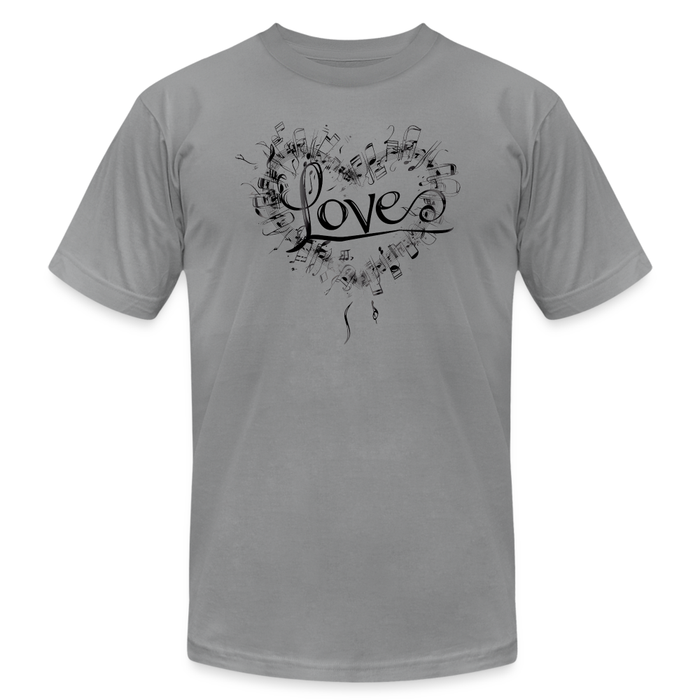 "Grungy Love Song" Unisex Jersey T-Shirt - slate