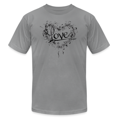 "Grungy Love Song" Unisex Jersey T-Shirt - slate