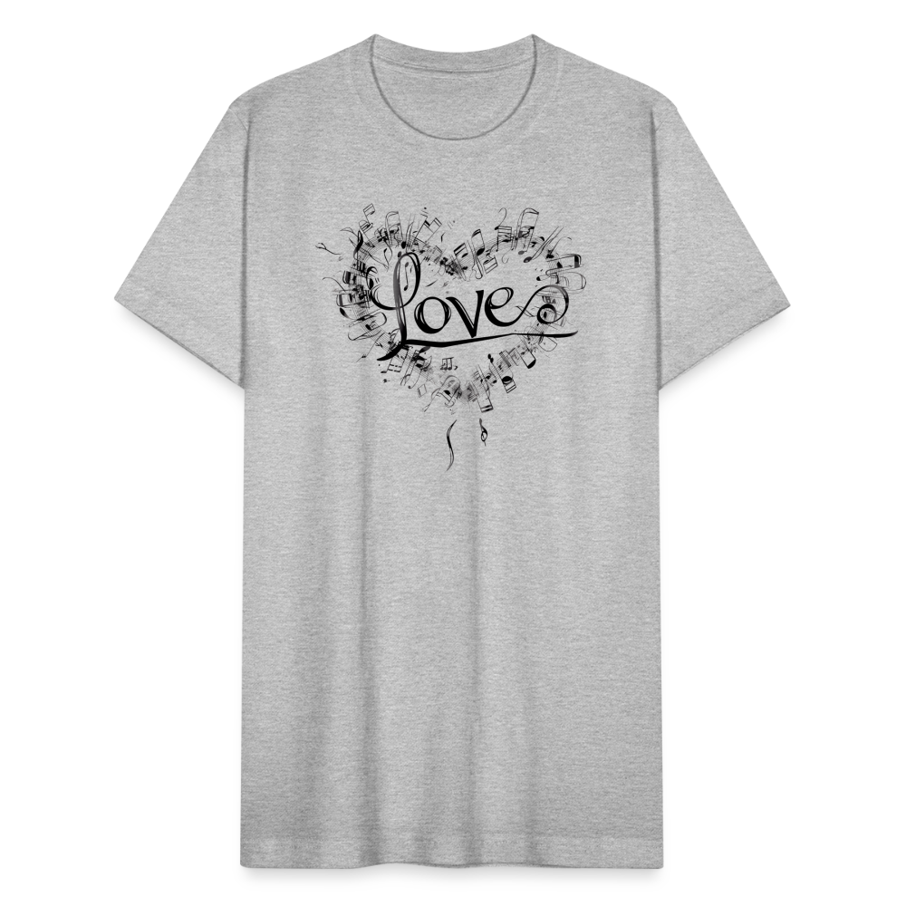 "Grungy Love Song" Unisex Jersey T-Shirt - heather gray