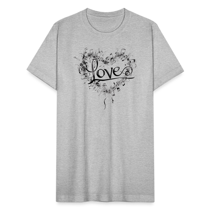 "Grungy Love Song" Unisex Jersey T-Shirt - heather gray