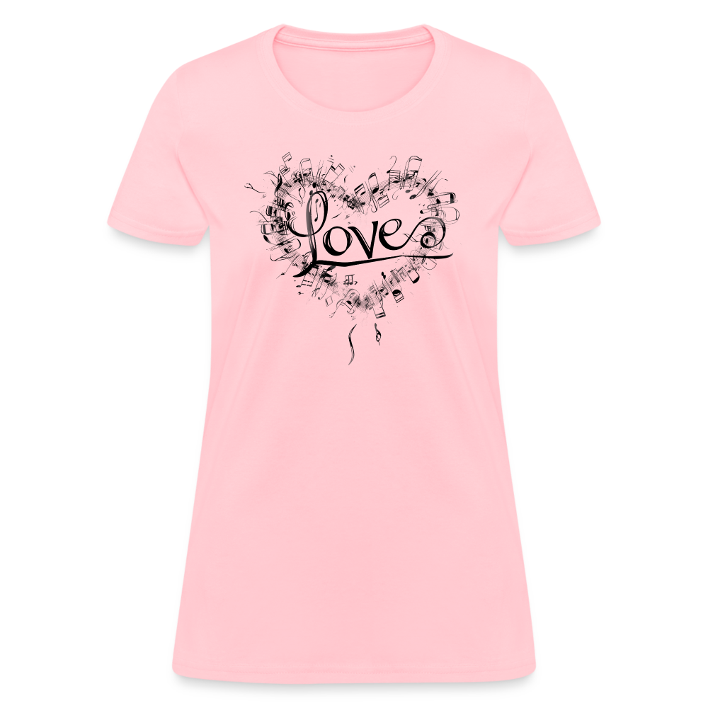 "Grungy Love Song" Women's T-Shirt - pink