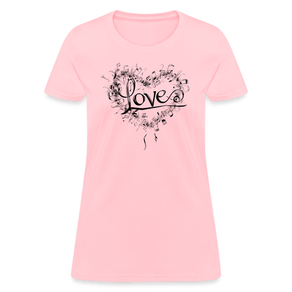 "Grungy Love Song" Women's T-Shirt - pink