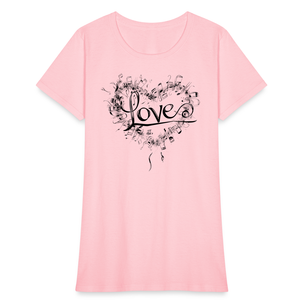 "Grungy Love Song" Women's T-Shirt - pink