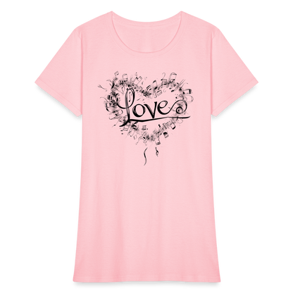 "Grungy Love Song" Women's T-Shirt - pink