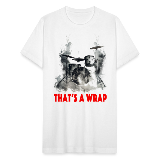 "That's A Wrap" Smoking Drums Unisex Jersey T-Shirt - white