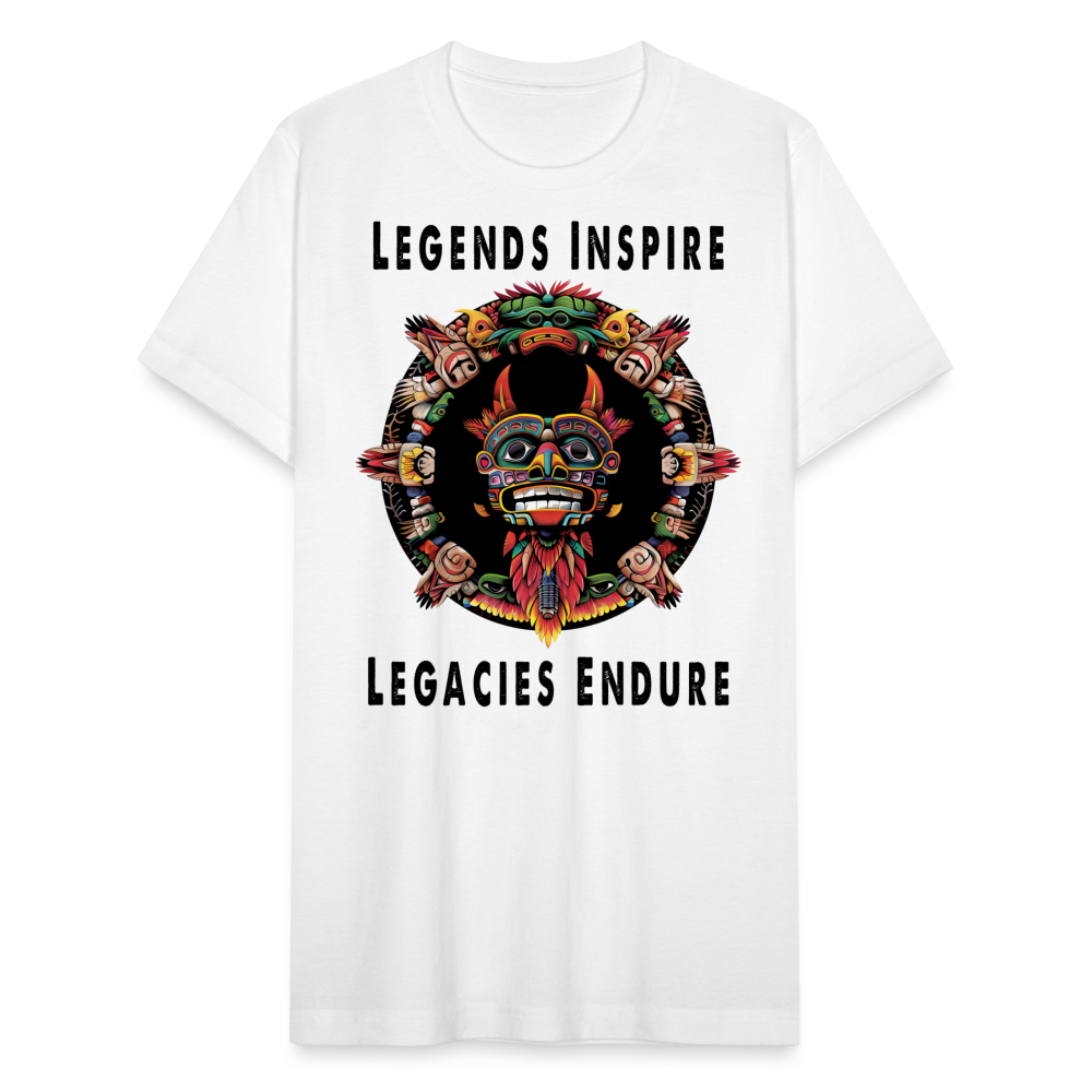 "Totem Wreath" Legends Inspire, Legacies Endure Men's Classic T-Shirt - white