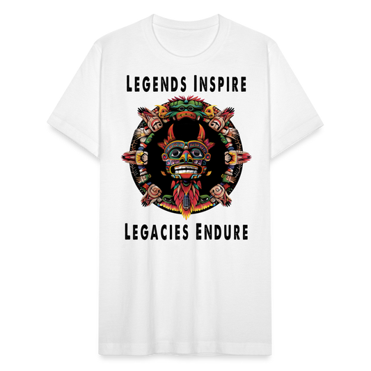 "Totem Wreath" Legends Inspire, Legacies Endure Men's Classic T-Shirt - white