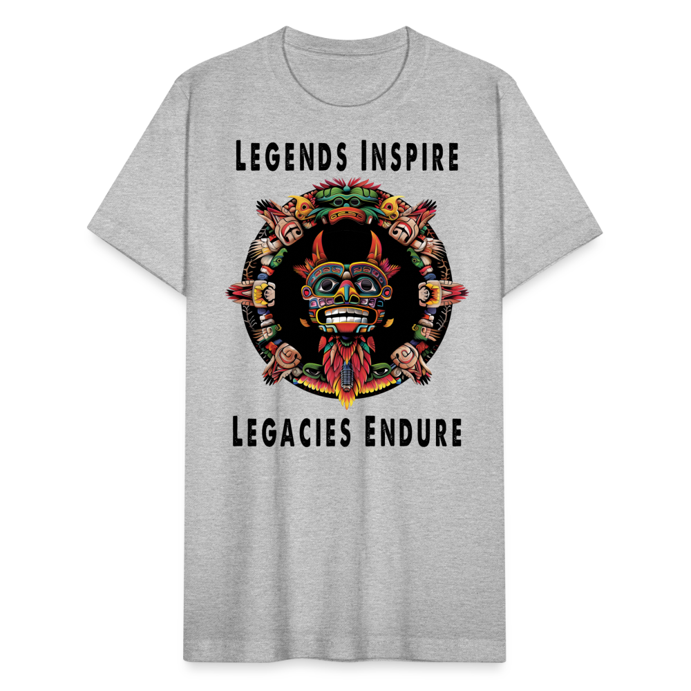 "Totem Wreath" Legends Inspire, Legacies Endure Men's Classic T-Shirt - heather gray