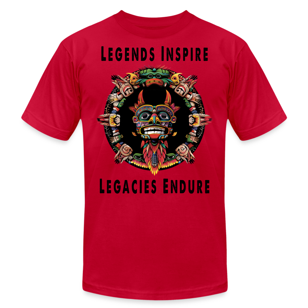 "Totem Wreath" Legends Inspire, Legacies Endure Men's Classic T-Shirt - red