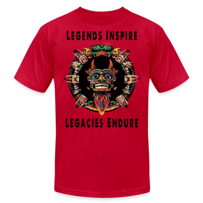 "Totem Wreath" Legends Inspire, Legacies Endure Men's Classic T-Shirt - red