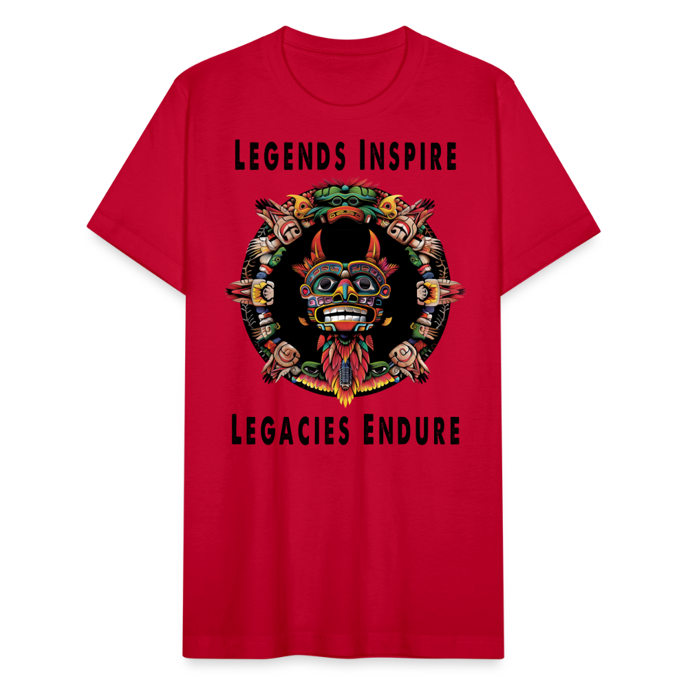 "Totem Wreath" Legends Inspire, Legacies Endure Men's Classic T-Shirt - red