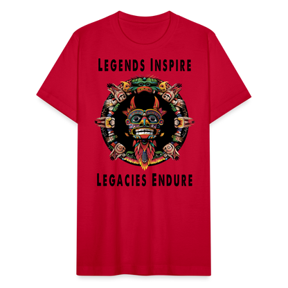 "Totem Wreath" Legends Inspire, Legacies Endure Men's Classic T-Shirt - red