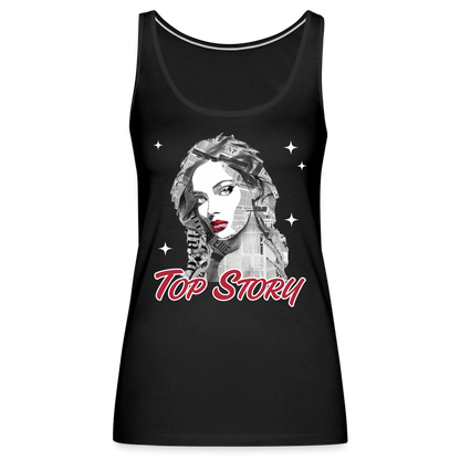 "Top Story" Headlines Model Women's Tank - black