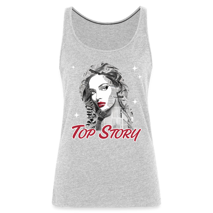 "Top Story" Headlines Model Women's Tank - heather gray