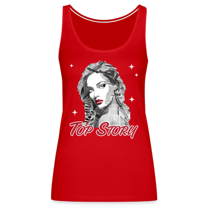 "Top Story" Headlines Model Women's Tank - red