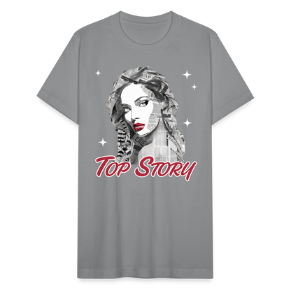 "Top Story" Headlines Model Unisex T-Shirt - slate