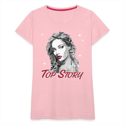 "Top Story" Headlines Model Women’s Premium T-Shirt - pink