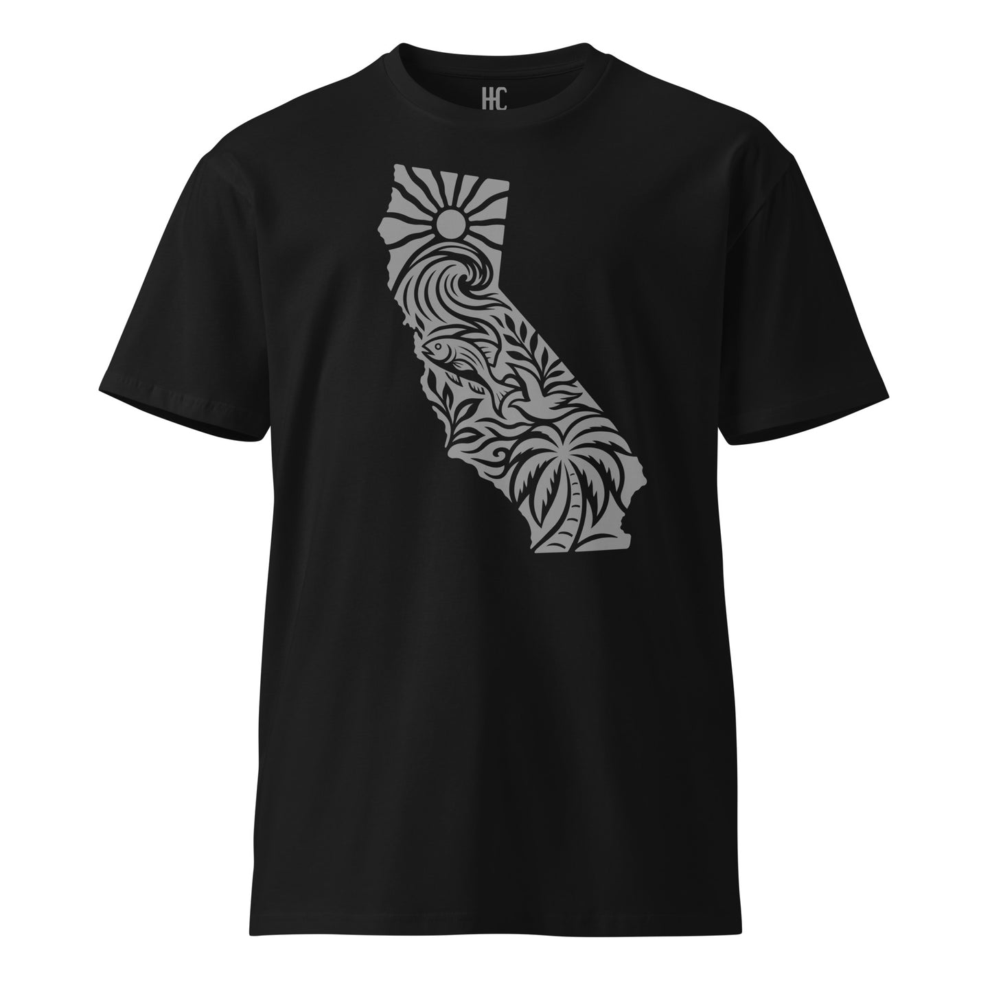 CA Soul Premium Tee — Black, front