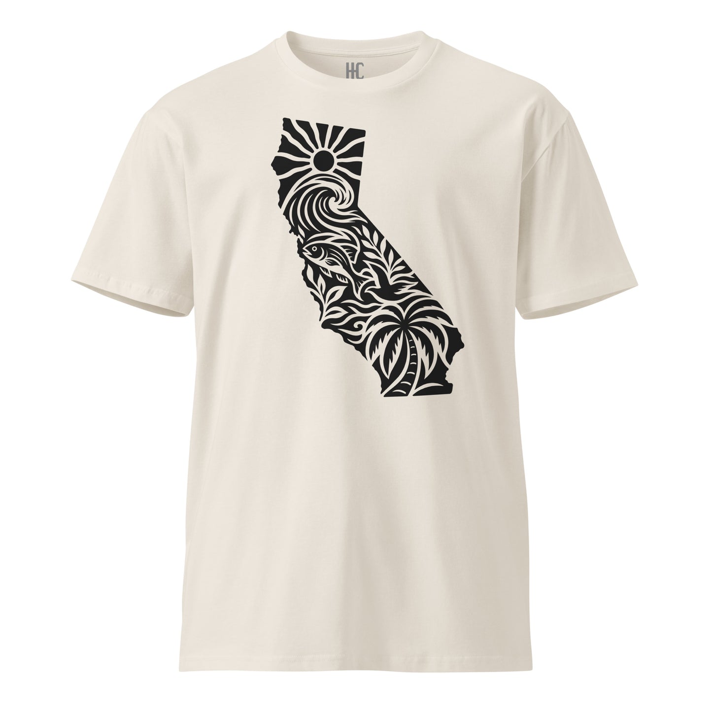 CA Soul Premium Tee — Bone, front