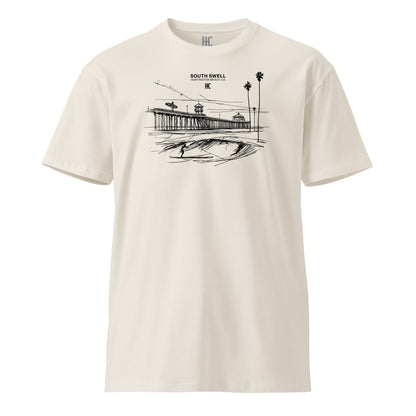 South Swell Premium Tee — Bone, front