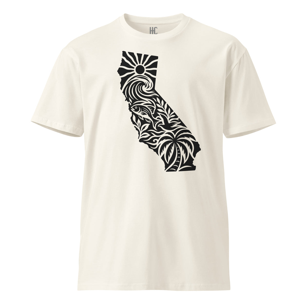 CA Soul Premium Tee — Ecru, front