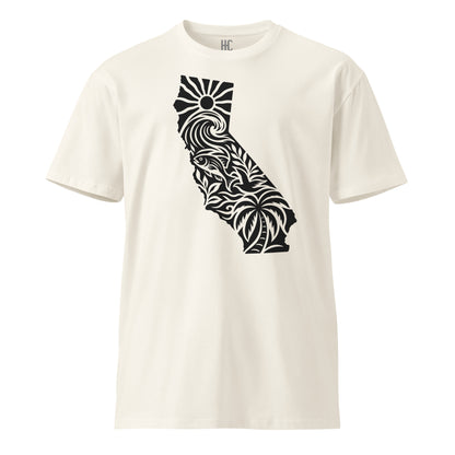 CA Soul Premium Tee — Ecru, front