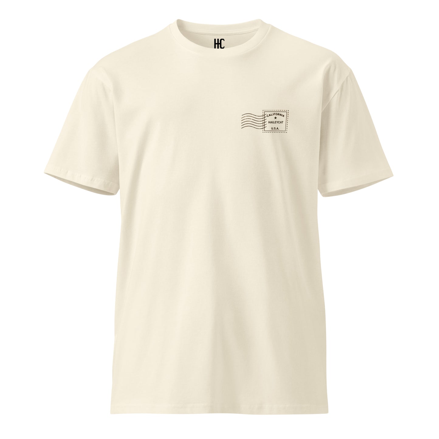 Open Country premium tee in Natural, front view