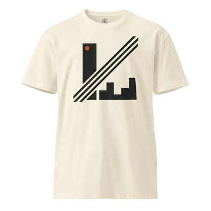 Signal premium tee in Natural, front view