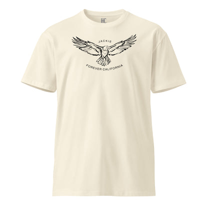 Jackie premium tee in Natural, front view