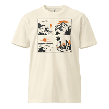 Four Ways West Premium Tee — Natural, front