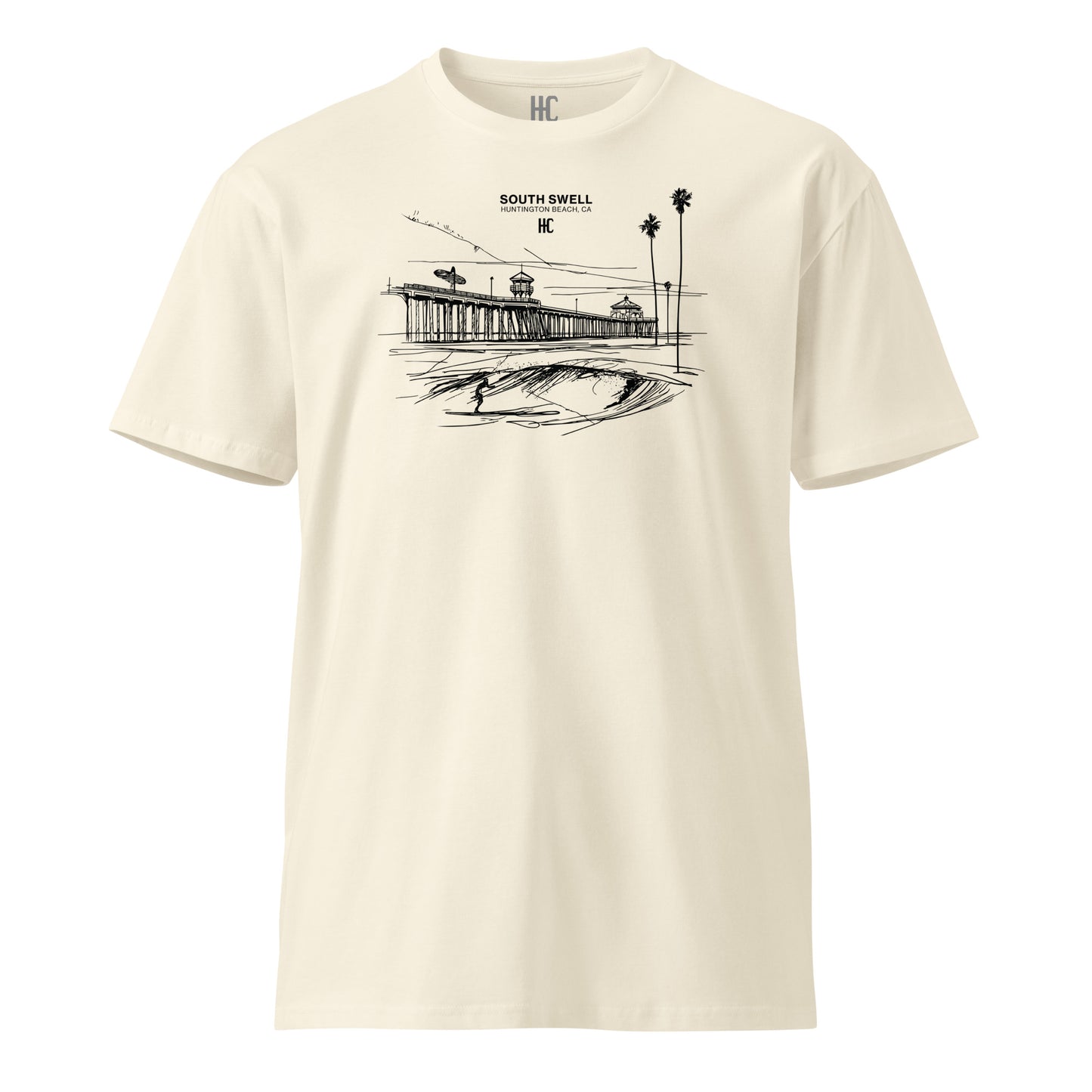 South Swell Premium Tee — Natural, front