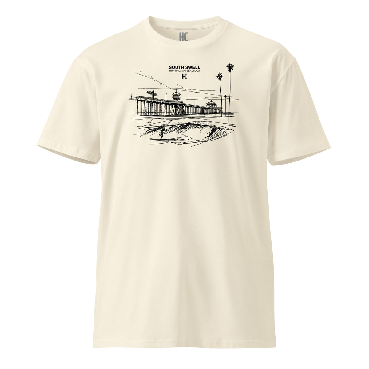 South Swell Premium Tee — Natural, front