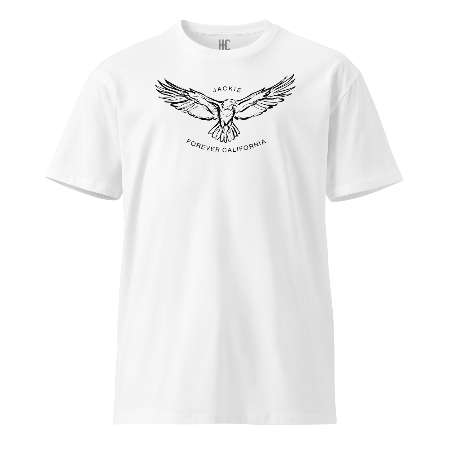 Jackie premium tee in White, front view