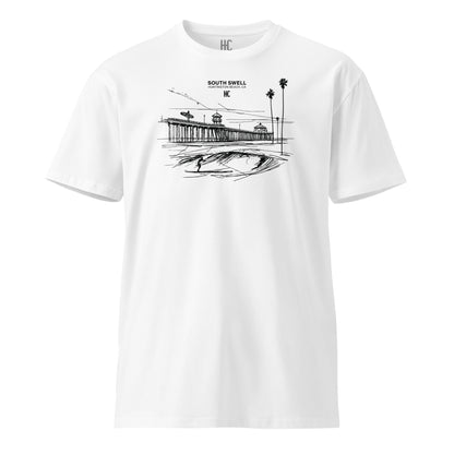 South Swell Premium Tee — White, front