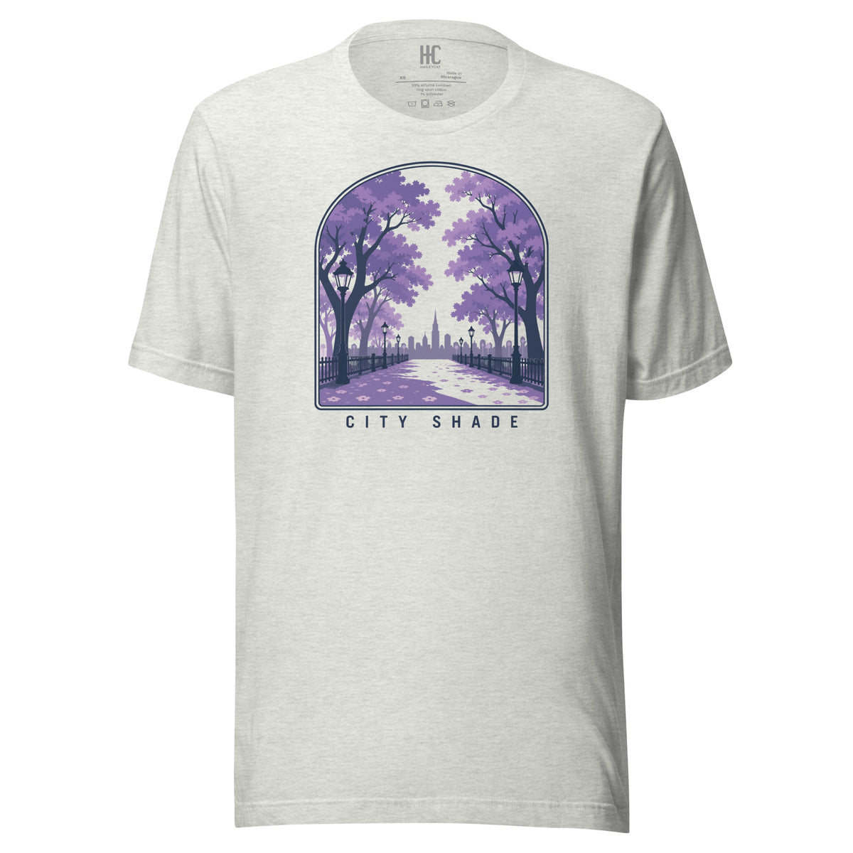 City Shade Supersoft Tee — Ash, front