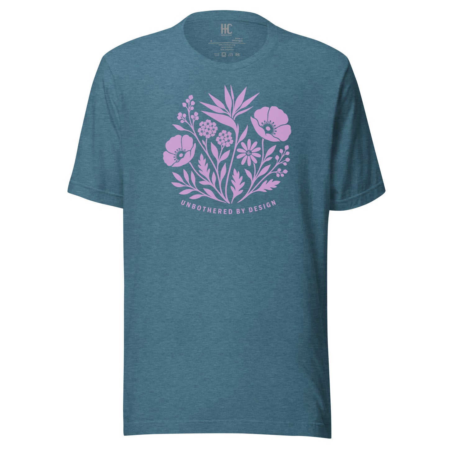 Wild Form Supersoft Tee — Heather Deep Teal, front