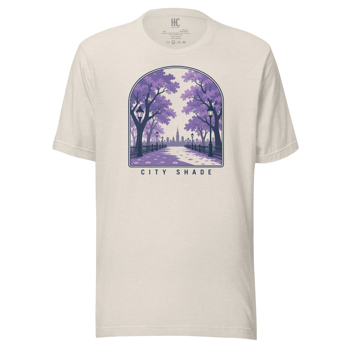 City Shade Supersoft Tee — Heather Dust, front