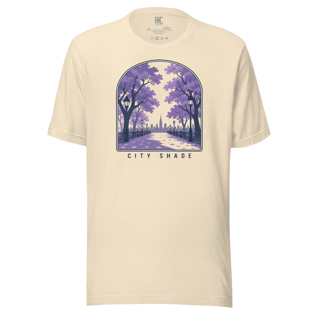 City Shade Supersoft Tee — Heather Natural, front