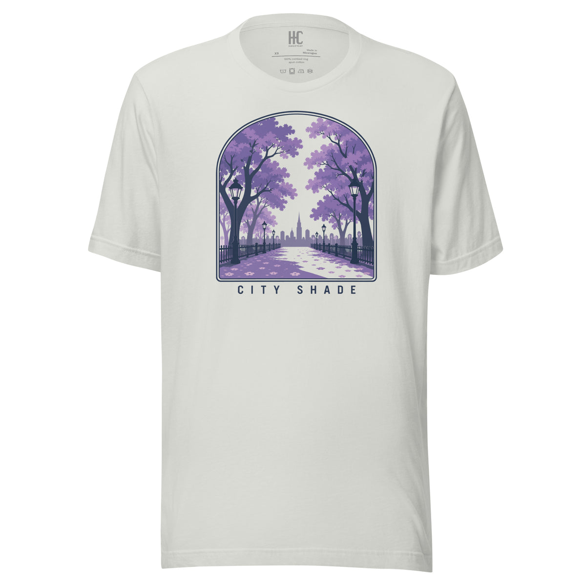 City Shade Supersoft Tee — Silver, front