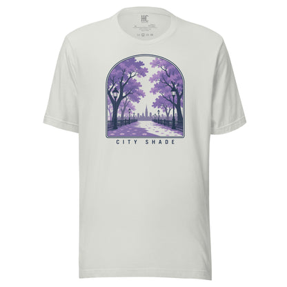City Shade Supersoft Tee — Silver, front