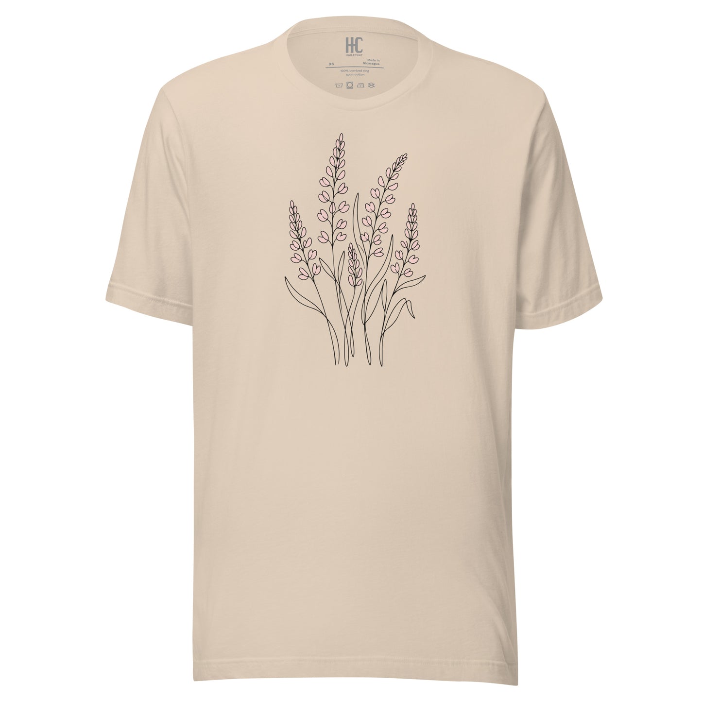 Bloom Line supersoft tee in Soft Cream, front view