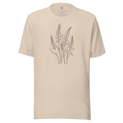 Bloom Line supersoft tee in Soft Cream, front view