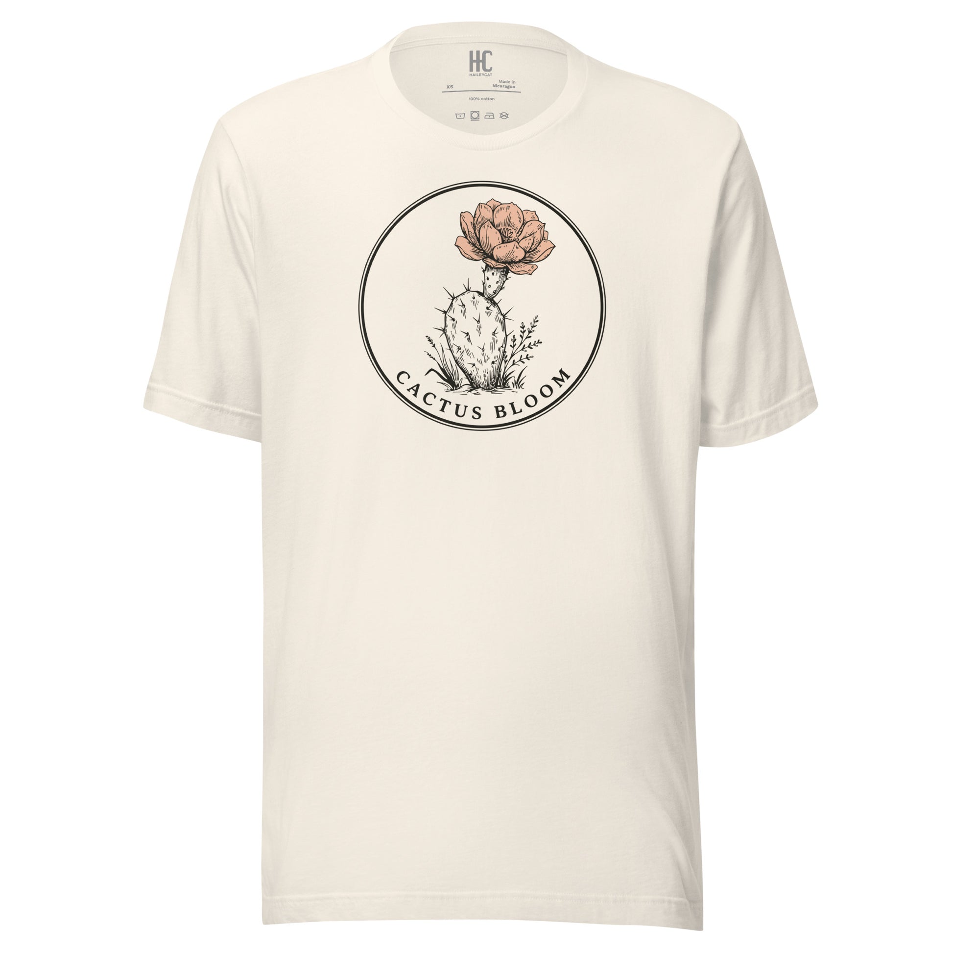 Cactus Bloom Supersoft Tee — Vintage White, front