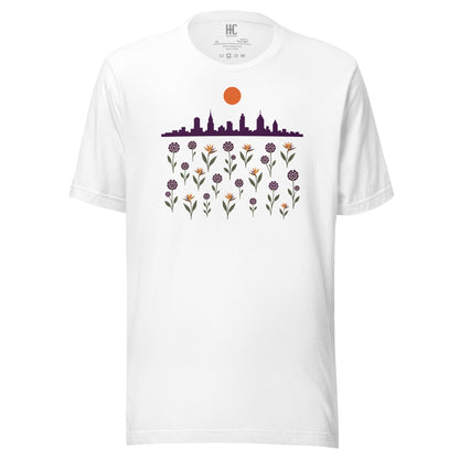 Citybloom supersoft tee in White, front view